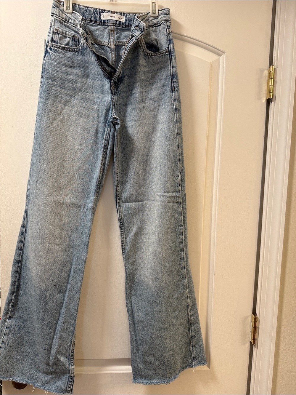 Mango Light Blue Wide-Leg Jeans